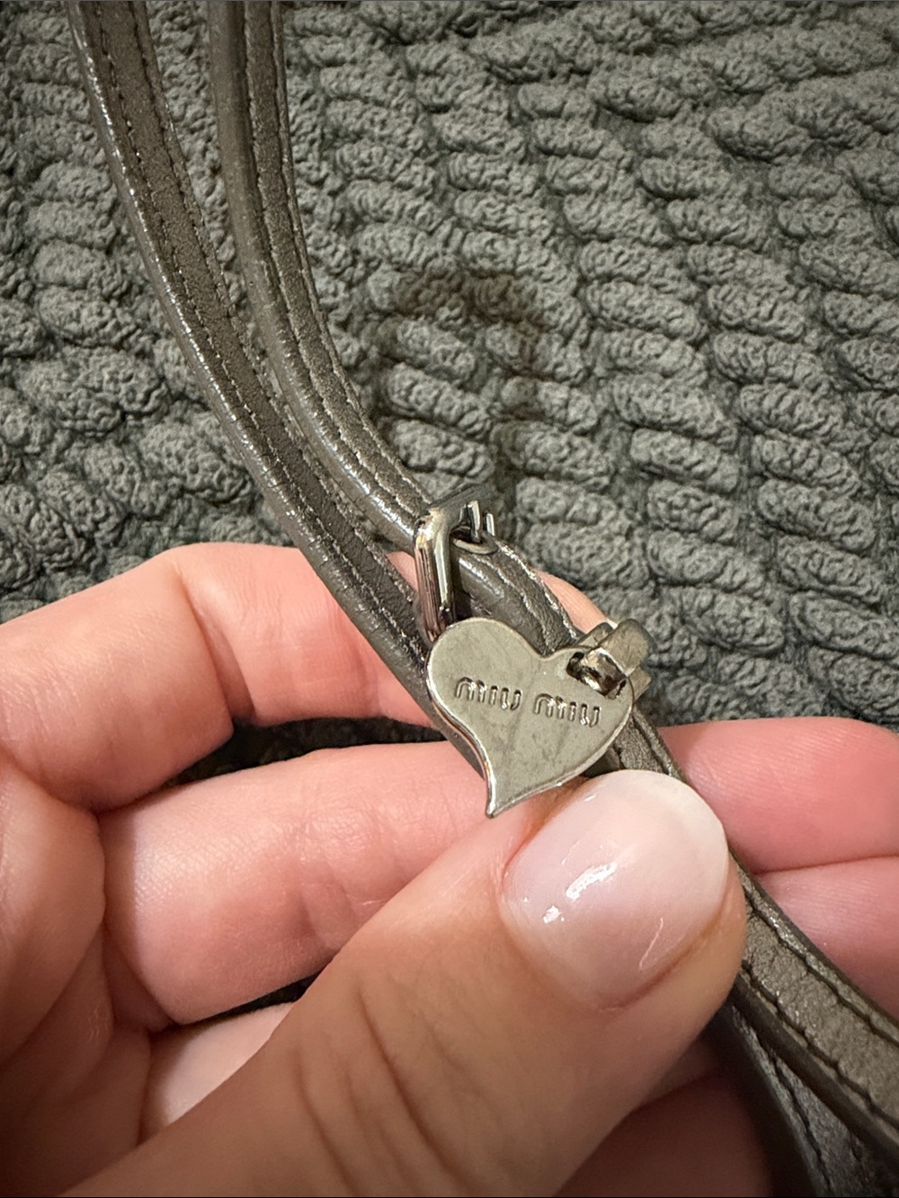 Miu Miu Silver Ombre Sequin Wristlet - image 3